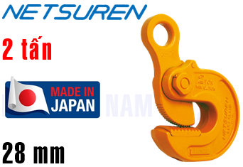 Kẹp tôn ngang Netsuren Easy-O (2 ton, 16 - 28 mm)