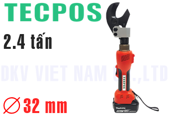 Kìm cắt cable thủy lực Tecpos TBCC32