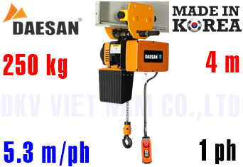 Pa lăng xích điện Daesan DLP-250