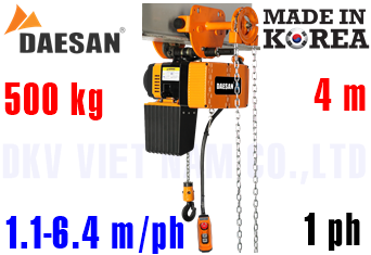 Pa lăng xích điện Daesan EDLG-500