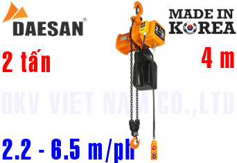 Pa lăng xích điện Daesan EDSA-2S