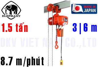 Pa lăng xích điện Elephant DAG-1.5