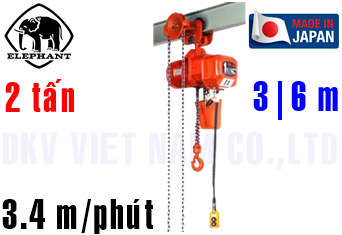Pa lăng xích điện Elephant DAG-2W