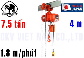 Pa lăng xích điện Elephant DAG-7.5