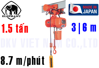 Pa lăng xích điện Elephant DAMB-1.5