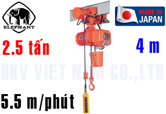 Pa lăng xích điện Elephant DAMB-2.5