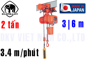 Pa lăng xích điện Elephant DAMB-2W