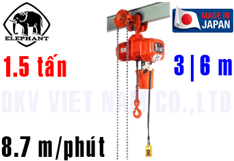 Pa lăng xích điện Elephant DBG-1.5