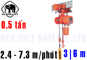 Pa lăng xích điện Elephant DBM-0.5