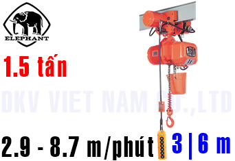 Pa lăng xích điện Elephant DBM-1.5