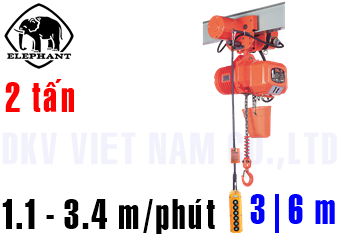 Pa lăng xích điện Elephant DBM-2W