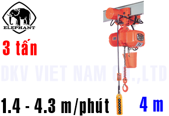 Pa lăng xích điện Elephant DBM-3