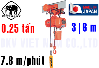 Pa lăng xích điện Elephant DBMB-0.25