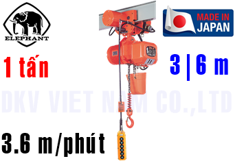 Pa lăng xích điện Elephant DBMB-1W
