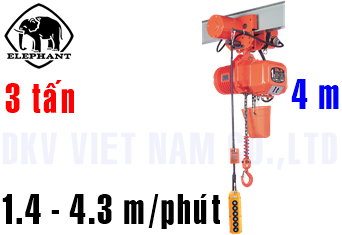 Pa lăng xích điện Elephant DBMB-3