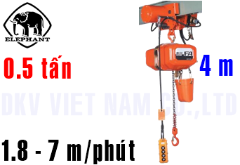 Pa lăng xích điện Elephant FBM-0.5
