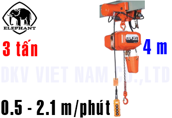 Pa lăng xích điện Elephant FBM-3