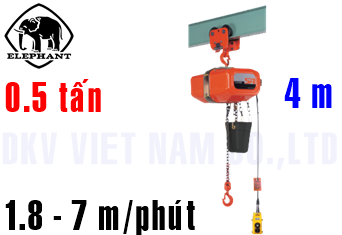 Pa lăng xích điện Elephant FBP-0.5