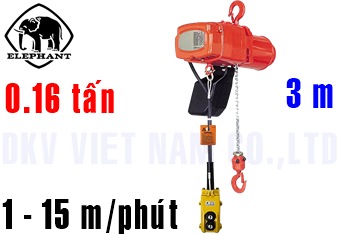 Pa lăng xích điện Elephant HV-016