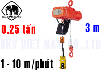 Pa lăng xích điện Elephant HV-025