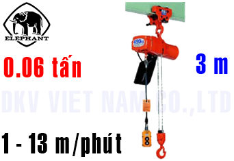 Pa lăng xích điện Elephant HVP-006