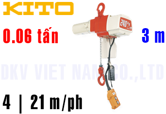 Pa lăng xích điện Kito ED06ST