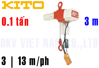 Pa lăng xích điện Kito ED10ST