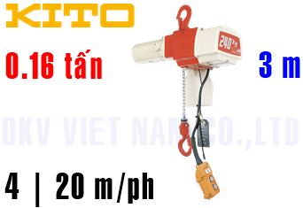 Pa lăng xích điện Kito ED16ST