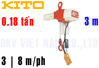 Pa lăng xích điện Kito ED18ST