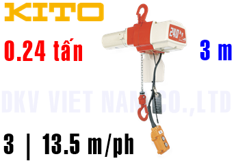 Pa lăng xích điện Kito ED24ST