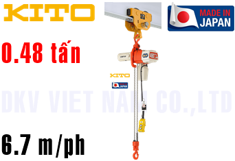 Pa lăng xích điện Kito ED48S+PT