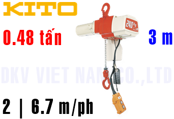 Pa lăng xích điện Kito ED48ST