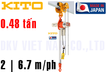 Pa lăng xích điện Kito ED48ST+GT