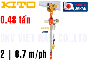 Pa lăng xích điện Kito ED48ST+PT