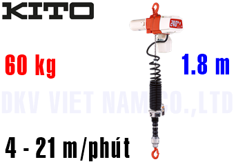 Pa lăng xích điện Kito EDC06SD