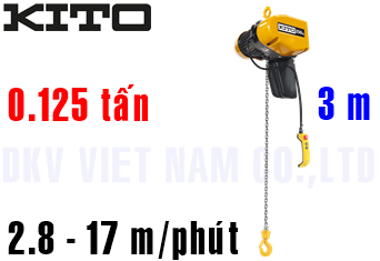Pa lăng xích điện Kito EQ001IS