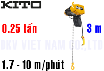 Pa lăng xích điện Kito EQ003IS