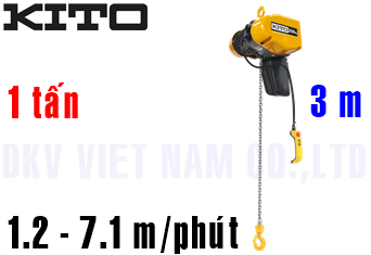 Pa lăng xích điện Kito EQ010IS