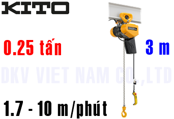 Pa lăng xích điện Kito EQSP003IS
