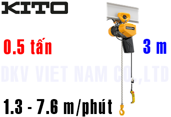 Pa lăng xích điện Kito EQSP005IS