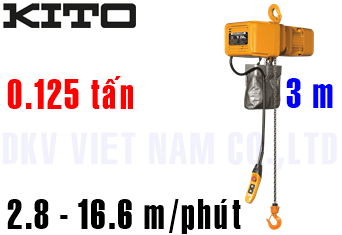 Pa lăng xích điện Kito ER2-001IH