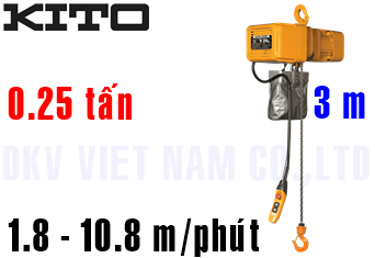 Pa lăng xích điện Kito ER2-003IS