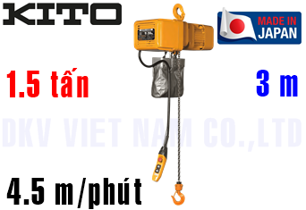 Pa lăng xích điện Kito ER2-015S