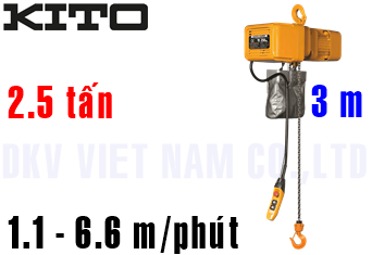 Pa lăng xích điện Kito ER2-025IS