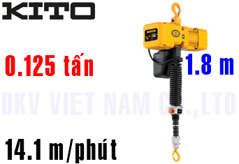 Pa lăng xích điện Kito ER2C001H