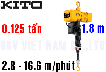 Pa lăng xích điện Kito ER2C001IH