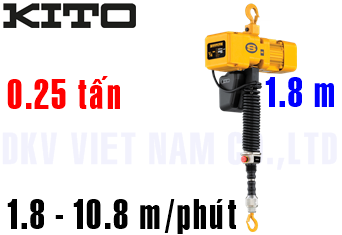 Pa lăng xích điện Kito ER2C003IS