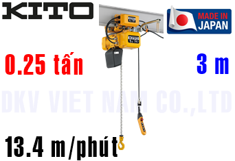 Pa lăng xích điện Kito ER2M003H-S/L