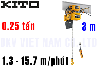 Pa lăng xích điện Kito ER2M003IH-IS