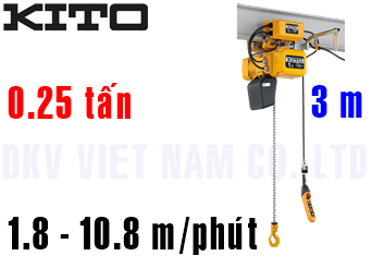 Pa lăng xích điện Kito ER2M003IS-IS